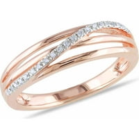 Dijamantni ružičasti ružičasti rodijski srebrni prsten
