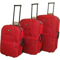 Univerzalni set prtljage od 3 komada, crvena