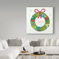 Zaštitni znak likovne umjetnosti 'Božićni patchwork III' platno umjetnost Courtney Prahl