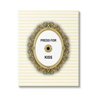 Stupell Industries Press for KISS Romance Graphic Art Gallery Wrapped Canvas Print Wall Art, Dizajn Martine Pavlova
