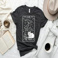 Mjesečeva Tarot majica, mistična dizajnerska Majica, Astrologija mjesečevih faza, Astronomija, vještica košulja, nebeska ženska košulja,