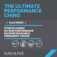 Savane muški veliki i visoki ravni front Ultimate Performance chino hlače