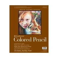 Bilježnica za olovke u boji u nizu, listovi