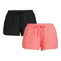 Atletic Works Women's Performance Gym Shorts, 2-pack