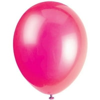 12 kasni kristalni fuksia ružičasti baloni, 50ct