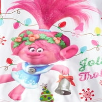Trolls Girls 'Poly 2-komadića božićna pidžama set za spavanje