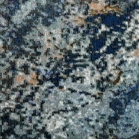 Apstraktna prostirka za zonu ledenjaka u MBG-u, plavo-siva, 5 '7' 6