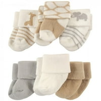 Set čarapa za novorođenčad i bebe, Safari, 0 mjeseci