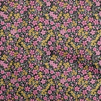 Jednobojni pamučni Poplin, Crna Tkanina, tkanina za ukrašavanje cvjetnih zanata s otiskom širine dvorišta
