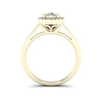 14k dijamantni zaručnički prsten od 10k žutog zlata