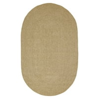 + Jednobojni ovalni pleteni tepih za unutarnju i vanjsku upotrebu 3' 5', platno
