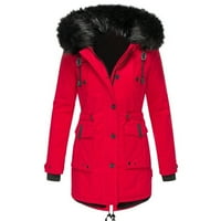 Jakne za žene, ženski topli kaput, jakna, gornja odjeća, kaput s podstavom, zimski teški kaput s kapuljačom, zimski kaput za žene,