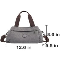 Ženska torba s Više džepova, Torba, torbe na rame s gornjom ručkom, odvojiva torbica, putna torba na rame, ljubičasta