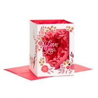 Hallmark Papir Wonder Musical 3D Pop-up Valentinovo kartica sa svjetlošću