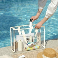 Torba za plivanje velikog kapaciteta, prozirna vidljiva prijenosna torba za pohranu, zadebljana PVC vodootporna torba za pranje,