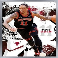 Zidni plakat Chicago Bulls-Demar Derozan, uokviren 14.725 22.375