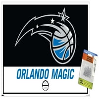 Orlando Magic - zidni poster s logotipom i gumbima, 14.725 22.375