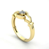 Okrugli, ne preveliki zaručnički prsten od 0,5 karata od 18 karata od ružičastog, bijelog ili žutog zlata