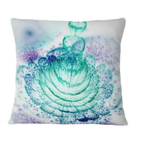 Dizajn sjajni svijetloplavi fraktalni cvijet - jastuk cvjetnog bacanja - 12x20