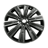 Obnovljeni OEM aluminijski legura kotača, obrađeni dp crni dimljeni hipersilver, odgovara - Lincoln MKX