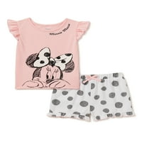 Disney Minnie Mouse Toddler Girls Shorts Set, 2-dijelni set