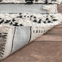 Prostirka za tepihe, ručno pletena od hrpe Elene espaliere