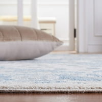 Tradicionalni tepih za pranje rublja u perilici rublja, 6'7 6'7 kvadratna, Bež, plavo-siva