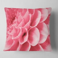 DesignArt Pink Abstract Flower Latice - jastuk za cvjetne bacanja - 18x18