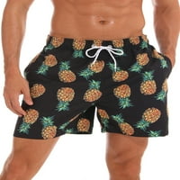 Muški kupaći kostim, hlače za plažu s visokim strukom, kratke hlače s džepovima, muški udobni kupaći kostimi, kratke hlače za plivanje