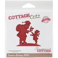 CottageCutz Elites Die -Santa daje poklone 3,2X3.2