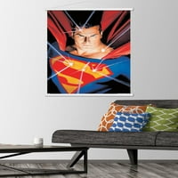 Stripovi-Superman-portretni zidni plakat s drvenim magnetskim okvirom, 22.37534