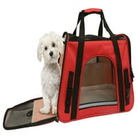 Coleman Red kućni ljubimci za putničku torbu s pokrivačem od runa na dnu