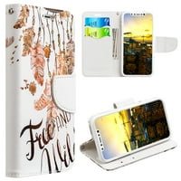 Divlja i besplatna futrola za FAU kožni novčanik za Apple iPhone telefon