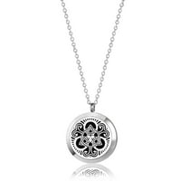 Keltski okrugli srebro aromaterapijski uljani ormarići nakit Esencijalna ogrlica difuzor za žene s poklon kutijom