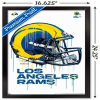 Zidni poster Los Angeles Rams-kaciga za kapanje, 14.725 22.375