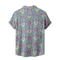 Muška ljetna bluza Muška Casual majica s okruglim vratom kratkih rukava havajske majice s grafičkim printom tops;