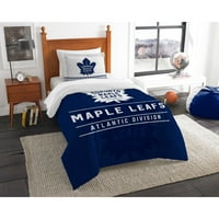 Toronto Maple Leafs Sjeverozapadna kompanija NHL Nacrt Twin Comforter set