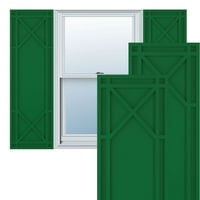 Ekena Millwork 12 W 79 H TRUE FIT PVC BUNGALOW FIKSNI BOLES TREBA, Viridian Green