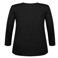 Ženska majica od čipke Plus veličine, tunike s dugim rukavima, slojevite ljuljačke bluze za žene