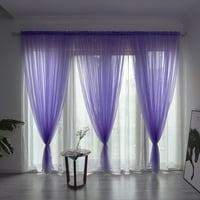Zavjese za zamračivanje lišće prozirna zavjesa til tretman prozora veo draperija tkanina s baldahinom