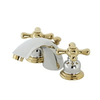 Kingston Brass KB944A Victorian mini-široko rasprostranjen slavina za kupaonice, polirani krom polirani mesing
