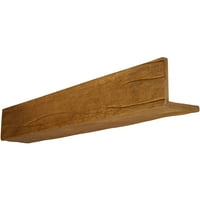 4 W 4 h 20'l dvostrani Riverwood Endurathane Fau Wood Strop Grep, Puritan Pine