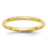Prsten od najfinijeg žutog zlata od 10 karata - veličina 7