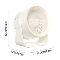 Novi prijenosni mini ventilator s noćnim osvjetljenjem rotirajući na 180MB, ND-punjenje tihi ventilator-tihi prijenosni stolni ventilator