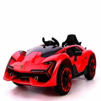 Red Sports Kids Electric Car s Hydraulic Lever škarama vrata, neovisni zamah, MP igrač, 2,4 g RC