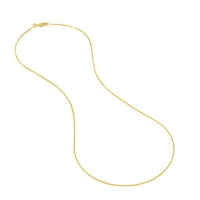 18K žuto zlato BO lančana ogrlica W Lobster Lock - Žene
