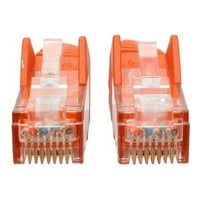 _201-015-ili stopa. Gigabitni oblikovani narančasti kabel za zakrpu u narančastoj boji