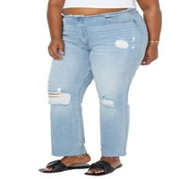 Celebrity Pink Juniors 'plus size fray struk ravna noga jean