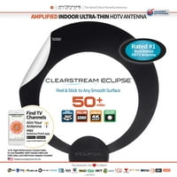 Antene Direct ClearStream Eclipse sa povećanim Sure Grip Interna antena HDTV многонаправленная, domet više od 50 milja - 4K UHD,