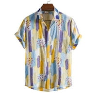 Muške košulje A. D., ljetna Nova Muška ležerna Majica kratkih rukava europske veličine s cvjetnim printom, muške košulje